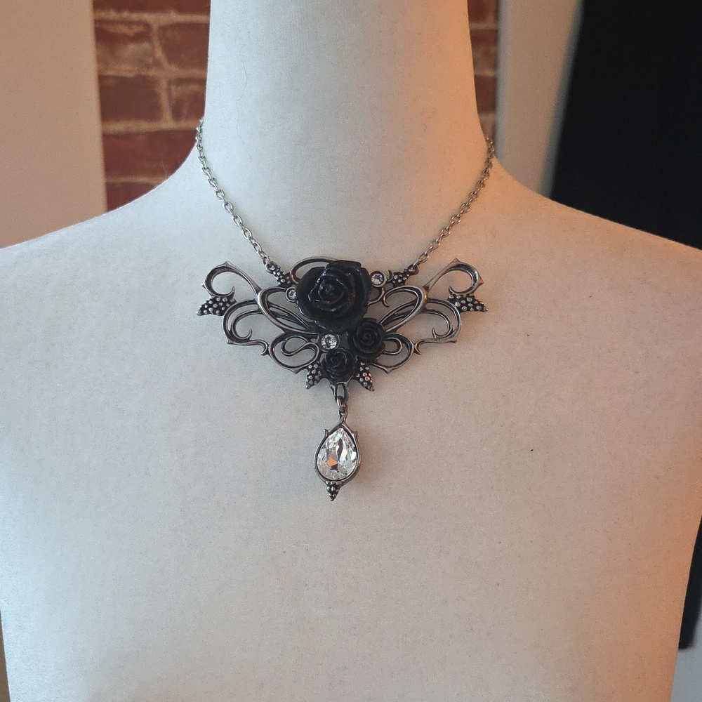 Alchemy England Bacchanal Rose Crystal Necklace - Picture 3 of 6